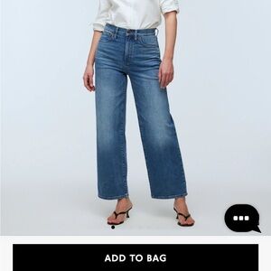 Madewell Women's Petite Perfect Vintage Wide Leg Jean